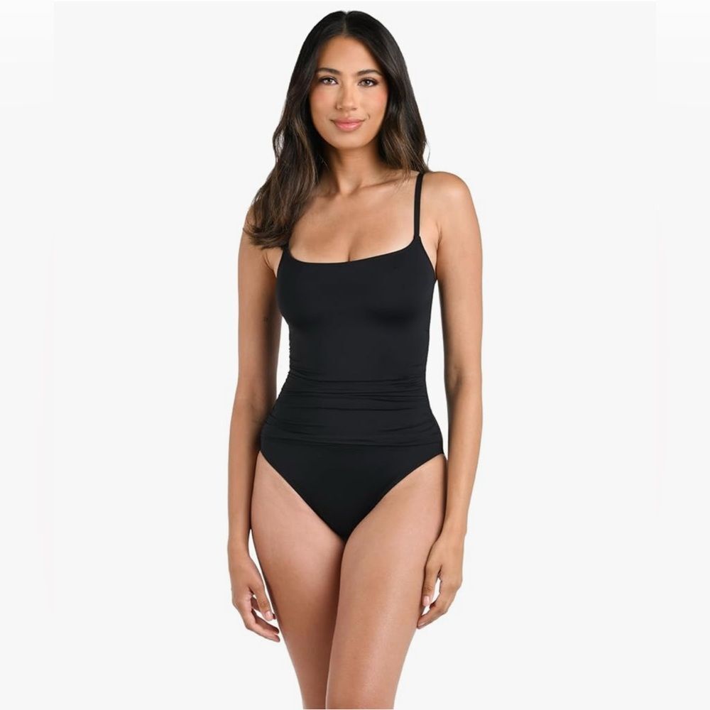 La Blanca Women's Classic Island Goddess One Piece Swimsuit Black 6